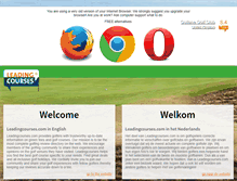 Tablet Screenshot of leadingcourses.com